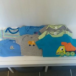 3-6 Months Short Sleeve Onesie Pack Good Used